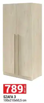 Merkury Market Szafa 3 System Braga kolor dąb cremona 100x210x60,5cm oferta