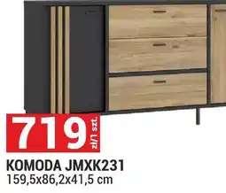 Merkury Market Komoda JMXK231 159,5x86,2x41,5cm dąb mauvella/czarny System Figila oferta