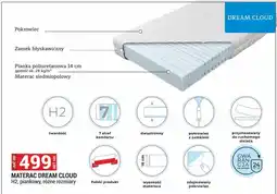 Merkury Market Materac Dream Cloud H2 piankowy siedmiopolowy oferta