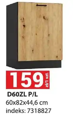 Merkury Market Szafka kuchenna D60ZL P/L 60x82x44,6cm indeks 7318827 oferta