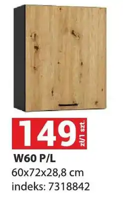 Merkury Market Szafka kuchenna W60 P/L 60x72x28,8cm indeks 7318842 oferta