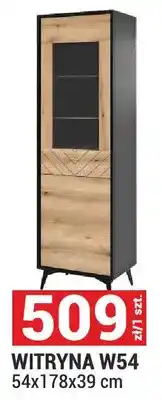 Merkury Market Witryna W54 System Diamond kolor evoke/czarny 54x178x39cm oferta