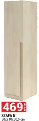 Merkury Market Szafa 5 System Braga kolor dąb cremona 50x210x60,5cm oferta