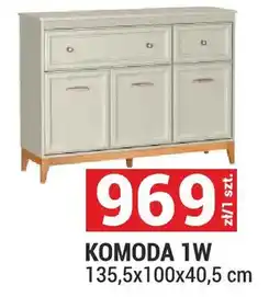 Merkury Market Komoda 1W Windsor kolor kaszmir/dąb naturalny 135,5x100x40,5cm oferta