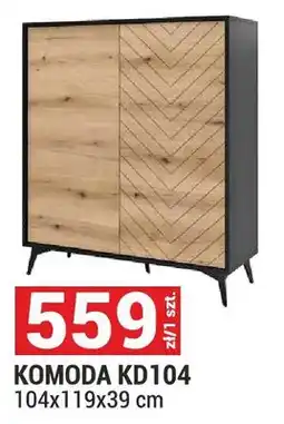 Merkury Market Komoda KD104 System Diamond kolor evoke/czarny 104x119x39cm oferta