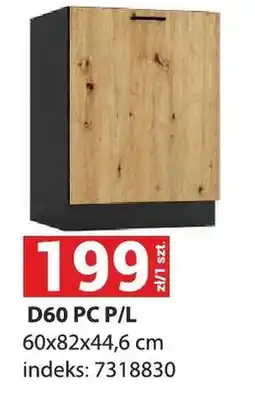 Merkury Market Szafka kuchenna D60 PC P/L 60x82x44,6cm indeks 7318830 oferta