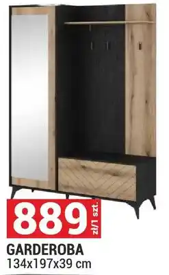 Merkury Market Garderoba System Diamond kolor evoke/czarny 134x197x39cm oferta