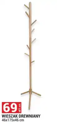 Merkury Market Wieszak drewniany 46x175x46cm oferta