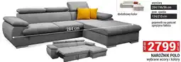 Merkury Market Narożnik Polo wybrane wzory i kolory 284/196/96cm pojemnik na pościel sprężyna falista oferta