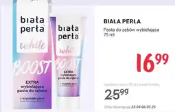 Rossmann Pasta do zębów wybielająca Biała Perła White Boost Extra wybielająca z kryształkami pereł oferta