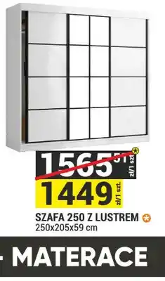 Merkury Market Szafa z lustrem System Tanger 250x205x59cm kolor biały oferta