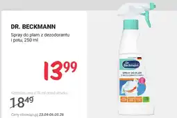 Rossmann Spray do plam z dezodorantu i potu Dr. Beckmann oferta