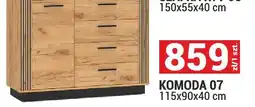 Merkury Market Komoda 07 System Urso kolor dąb craft złoty/czarny 115x90x40cm oferta