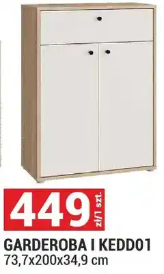 Merkury Market Garderoba I KEDD01 System Kendray kolor piaskowy/dąb Mauvella 73,7x200x34,9cm oferta