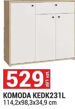 Merkury Market Komoda KEDK231l System Kendray kolor piaskowy/dąb Mauvella 114,2x98,3x34,9cm oferta