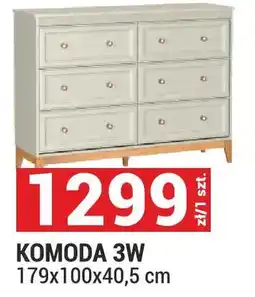 Merkury Market Komoda 3W Windsor kolor kaszmir/dąb naturalny 179x100x40,5cm oferta