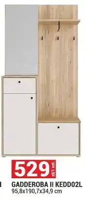 Merkury Market Garderoba II KEDD02l System Kendray kolor piaskowy/dąb Mauvella 95,8x190,7x34,9cm oferta