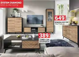 Merkury Market Ława L104 System Diamond kolor evoke/czarny 104x40x68cm oferta