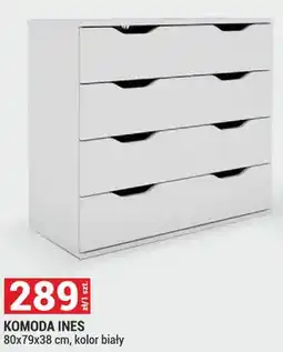 Merkury Market Komoda Ines 80x79x38cm kolor biały oferta