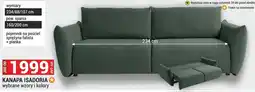 Merkury Market Kanapa Isadoria wybrane wzory i kolory 234/88/107cm pojemnik na pościel sprężyna falista + pianka oferta