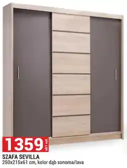 Merkury Market Szafa Sevilla 250x215x61cm kolor dąb sonoma/lava oferta