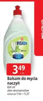 E.Leclerc Balsam do mycia naczyń aloe vera/sensitive Visior oferta