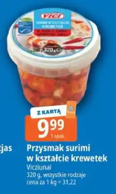 E.Leclerc Przysmak surimi w kształcie krewetek Vici w sosie o smaku papryczki chilli oferta