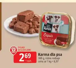 E.Leclerc Karma dla psa Amus Exquis oferta