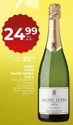 Duży Ben Wino Cava Jaume Serra białe półwytrawne musujące hiszpańskie Semi Seco oferta
