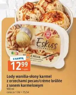 E.Leclerc Lody wanilia-słony karmel z orzechami pecan Eskiss Gourmandes oferta