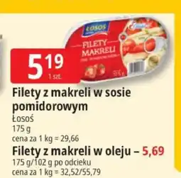 E.Leclerc Filety z makreli w oleju Łosoś oferta