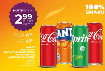 Napój Fanta Orange Mniej Cukru