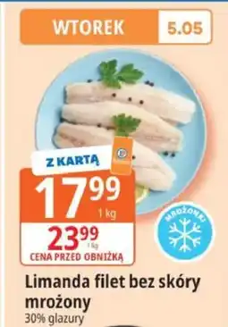 E.Leclerc Limanda filet bez skóry mrożony 30% glazury oferta