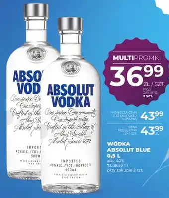 Duży Ben Wódka Absolut Blue oferta