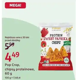 Rossmann Chipsy proteinowe Pop Crop Protein Sweet Paprika oferta