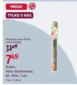 Rossmann Folia aluminiowa Rubin dł. 30m oferta