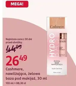 Rossmann Żelowa baza pod makijaż nawilżająca Cashmere Hydro Base oferta