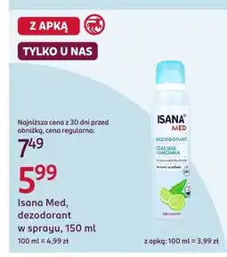 Rossmann Dezodorant w sprayu Isana Med Szałwia i Limonka oferta