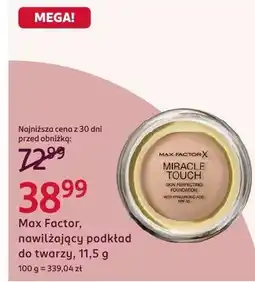 Rossmann Nawilżający podkład do twarzy Max Factor Miracle Touch oferta