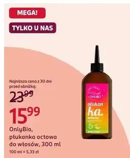 Rossmann Płukanka octowa do włosów OnlyBio oferta