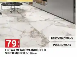 Merkury Market Listwa metalowa INOX GOLD SUPER MIRROR 5x120cm oferta