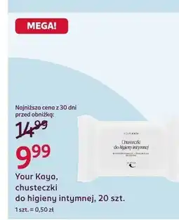 Rossmann Chusteczki do higieny intymnej Your Kaya oferta
