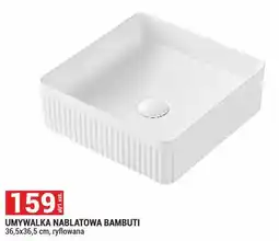 Merkury Market Umywalka nablatowa Bambuti 36,5x36,5cm ryflowana oferta