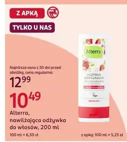 Rossmann Nawilżająca odżywka do włosów Alterra oferta