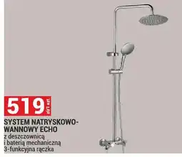 Merkury Market System natryskowo-wannowy Echo z deszczownicą i baterią mechaniczną 3-funkcyjna rączka oferta