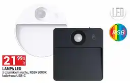Merkury Market Lampa LED z czujnikiem ruchu RGB+3000K ładowana USB-C oferta