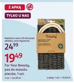 Rossmann Pas do masażu pleców For Your Beauty oferta
