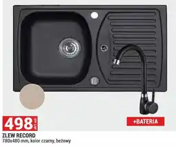 Merkury Market Zlew Record 780x480mm kolor czarny oferta