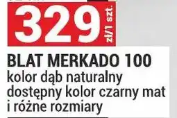 Merkury Market Blat Merkado 100 kolor dąb naturalny seria Merkado kolor biały oferta