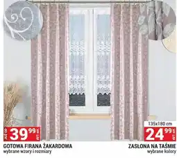 Merkury Market Zasłona na taśmie 140x250cm oferta